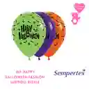 Globo O Bomba R12x12 Inf Happy Halloween Fashion Surtido Sempertex