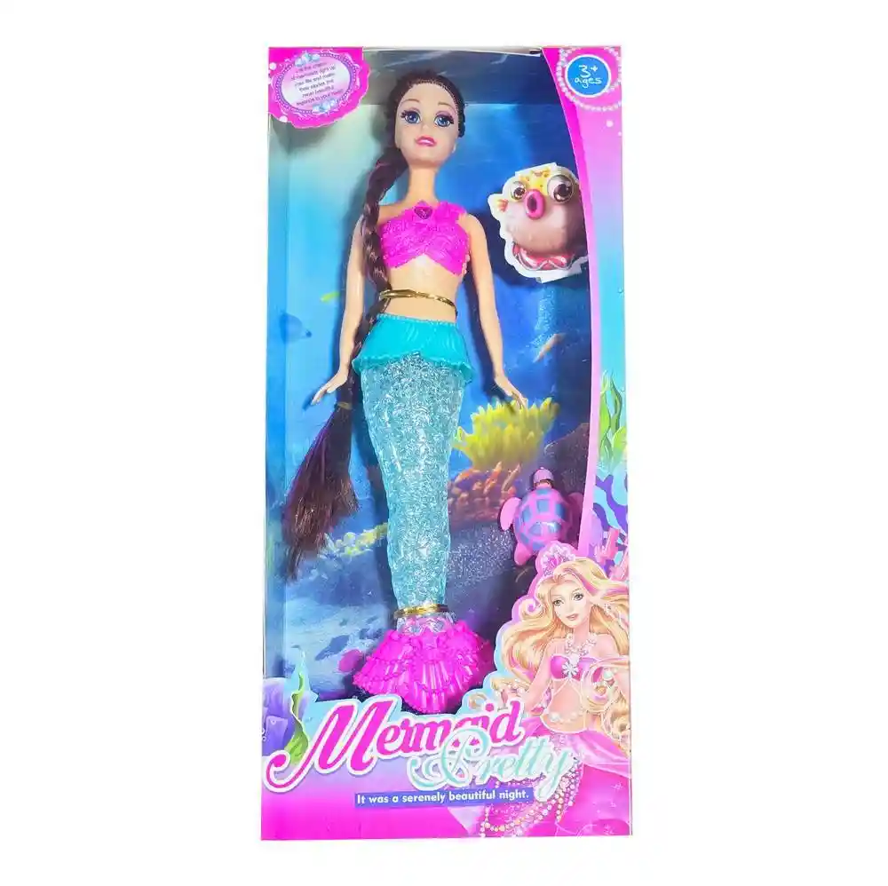 Muñeca Sirena Cola Sirena Tortuga Juguete Niñas Interactivo