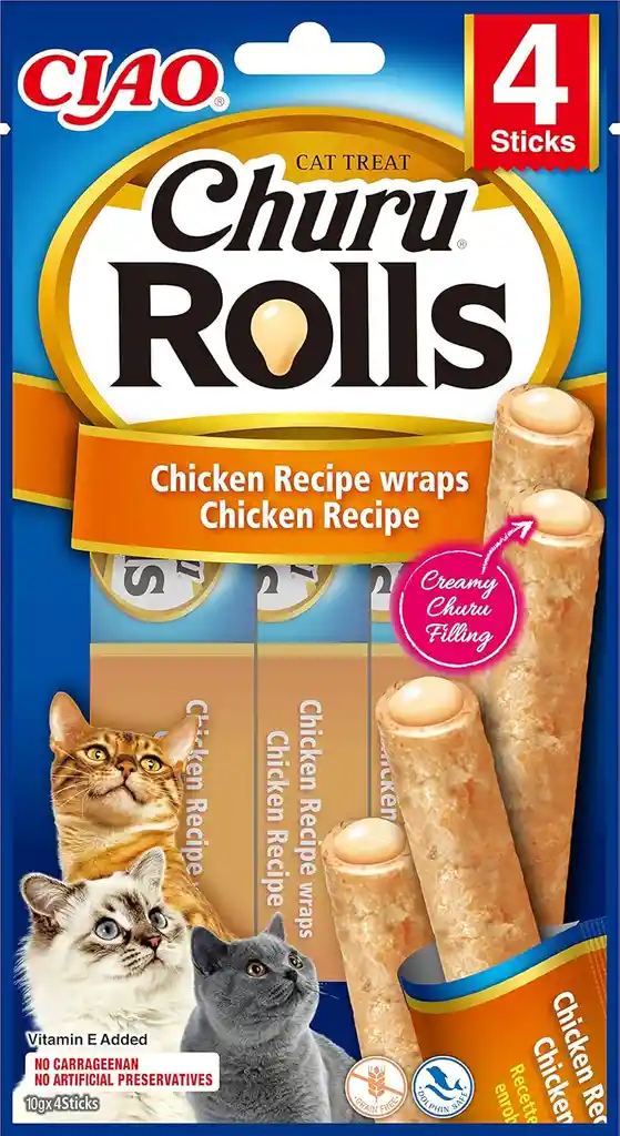 Churu Gato Rolls Pollo Churu Cat Rolls Churu Para Gatos Churu