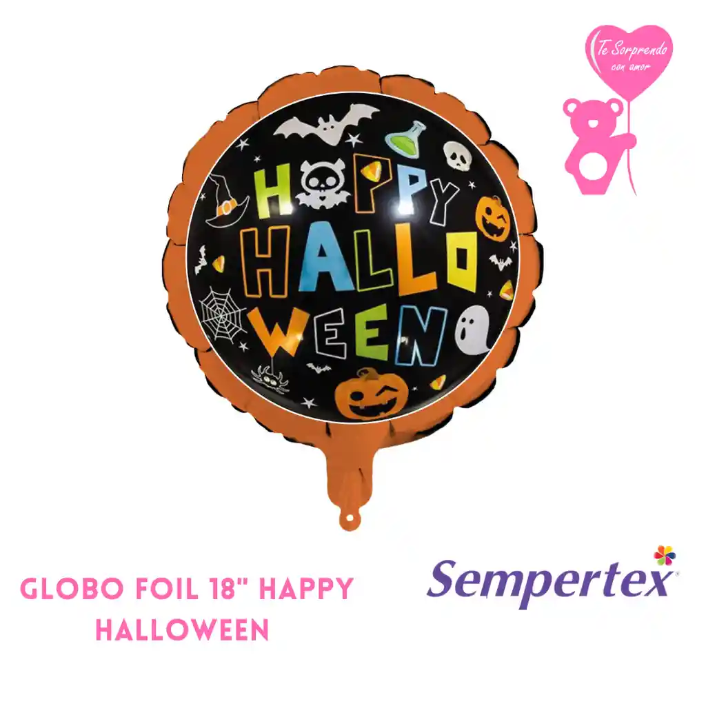 Globo Foil 18" Happy Halloween Sempertex