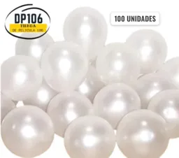 Globos Blanco Satin Perlado X 100 Und