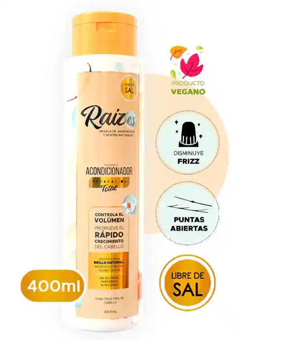 Raizes Acondicionador Reparador Y Antifrizz