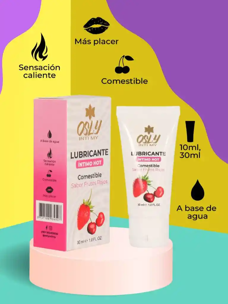 Lubricante Íntimo Osly Frutos Rojos 30 Ml