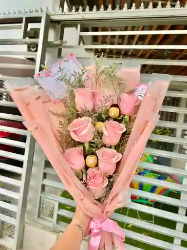 Ramo Eterno Amor Color Rosado