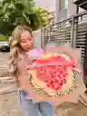 Espectacular Ramo De Rosas Tipo Buchon Xxl