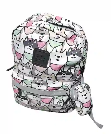 Morral Maleta Grande En Poliester Catlovers 006 + Cartuchera De Obsequio