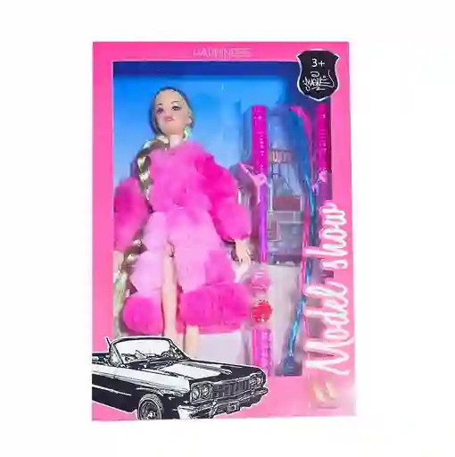 Muñeca Vestido Elegante Accesorios Cabello Juguete Niñas