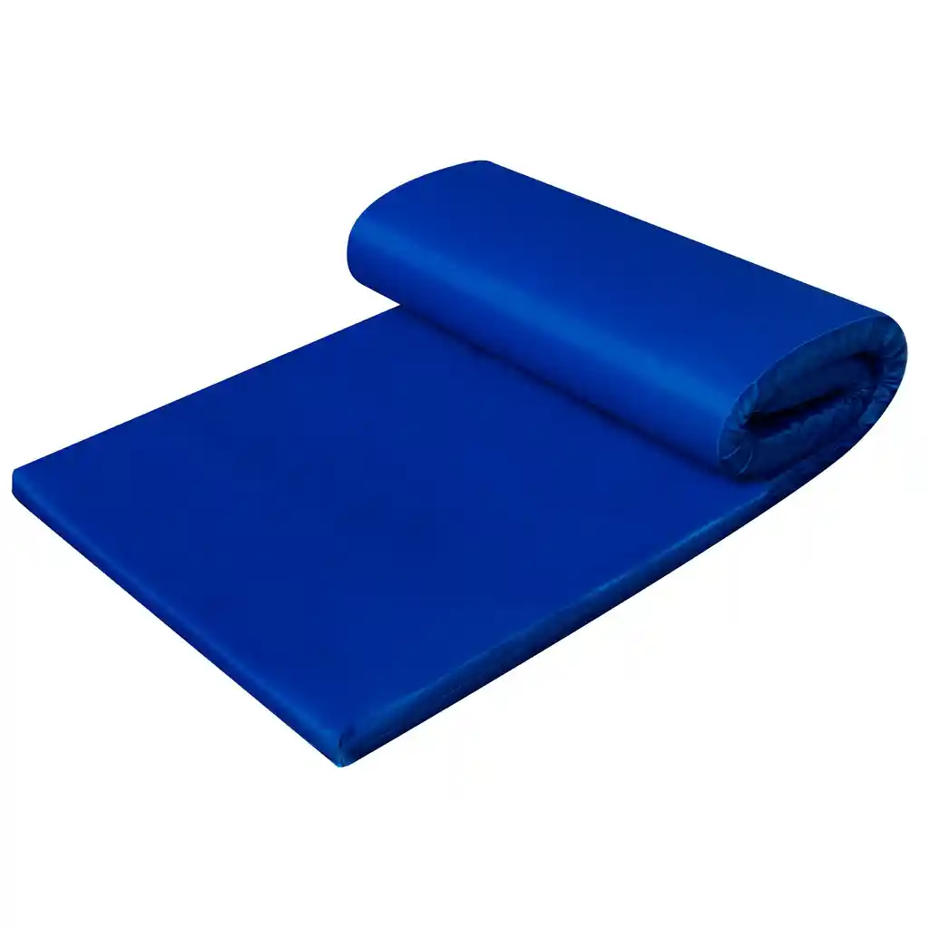 Colchoneta Camping Plegable Azul