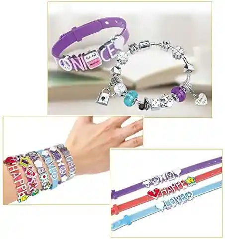 Juego Set Crea Tus Pulseras Creativas Con Letras Para Niñas