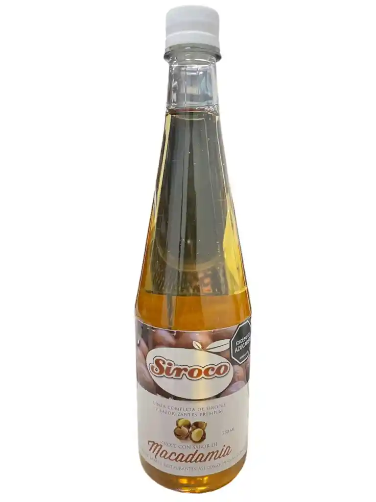 Jarabe Sirope Con Sabor De Macadamia Siroco 750ml