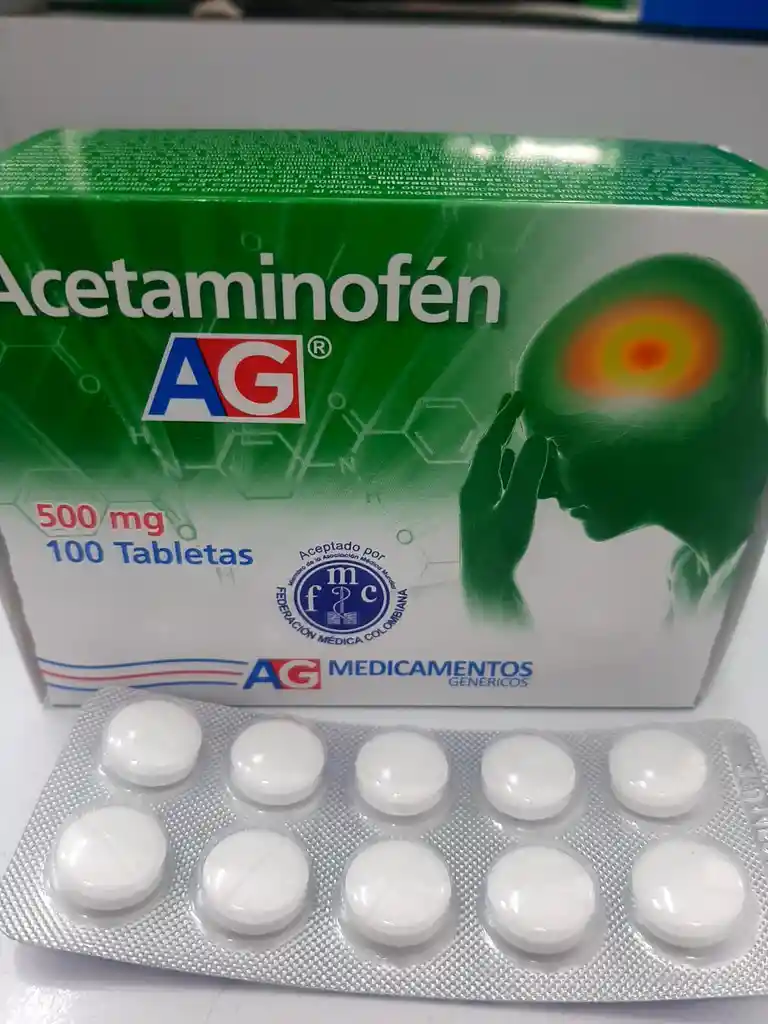 Acetaminofen 500 Mg 10 Unidades