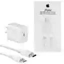 Cargador Completo Iphone 25w Usb C A Lightning 1m Generico