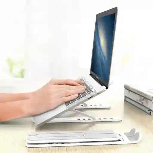 Base Y Soporte Ergonómico Plegable Para Laptops De 16 En Pasta
