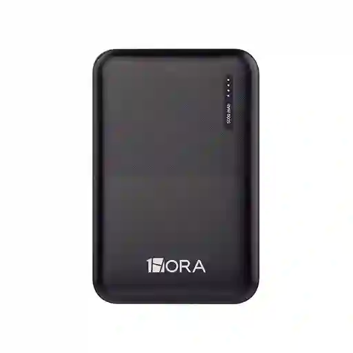 Power Bank Batería Portátil 5000mah 2.1a 1hora Color Negro