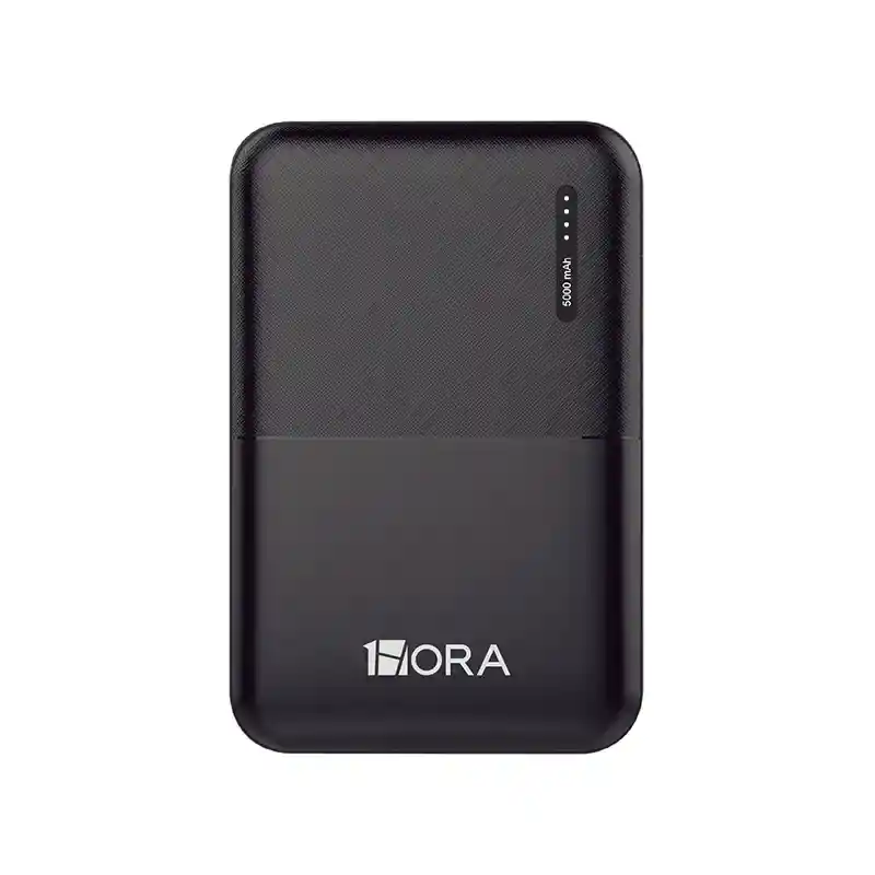 Power Bank Batería Portátil 5000mah 2.1a 1hora Color Negro