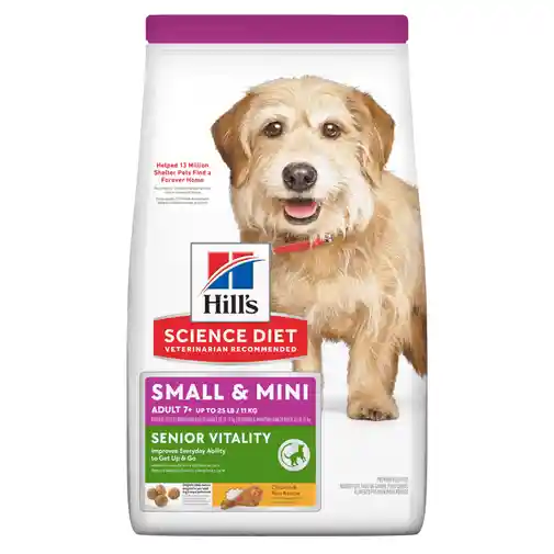 Hills Canine Adulto Mature Small / Mini Vitality Sabor Pollo X 1,58 Kg