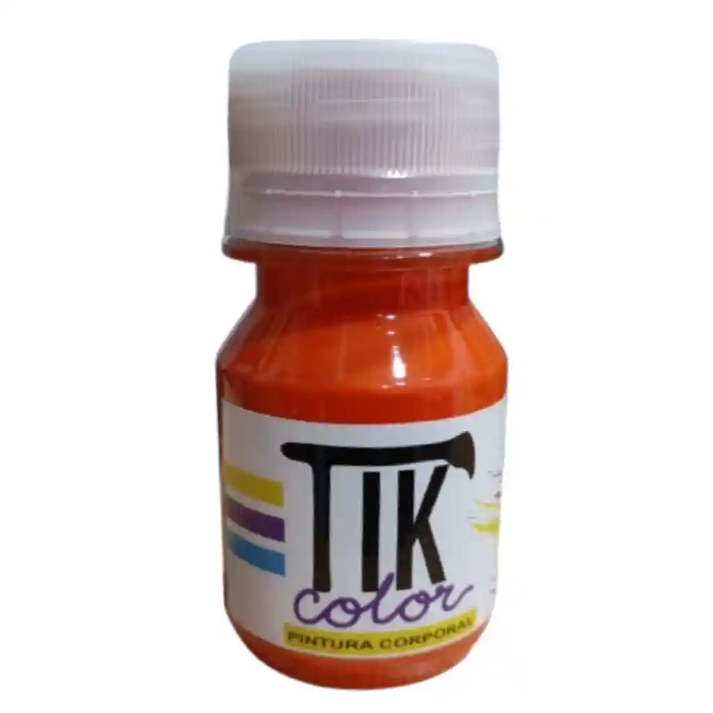 Tik Pintura Corporal Naranja 30ml