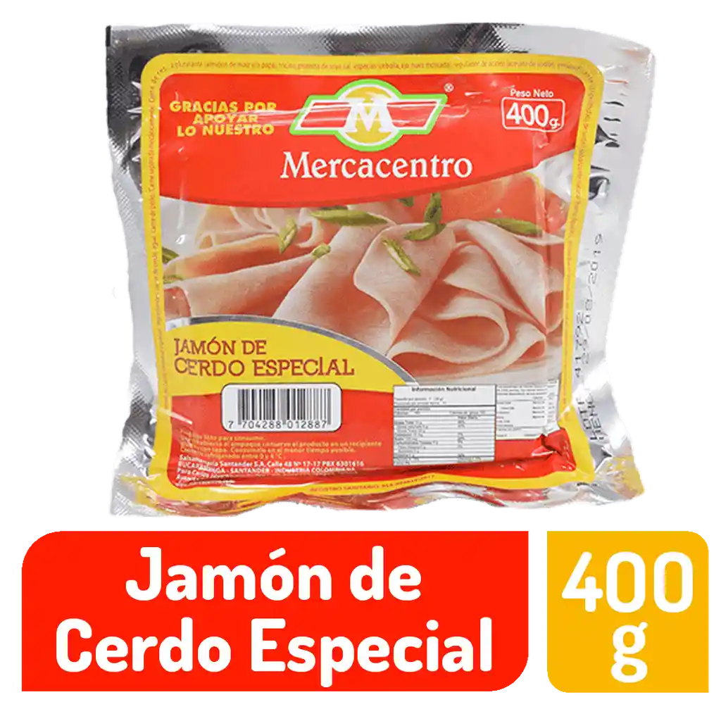 Jamon Tajado Mercacentro 400 G