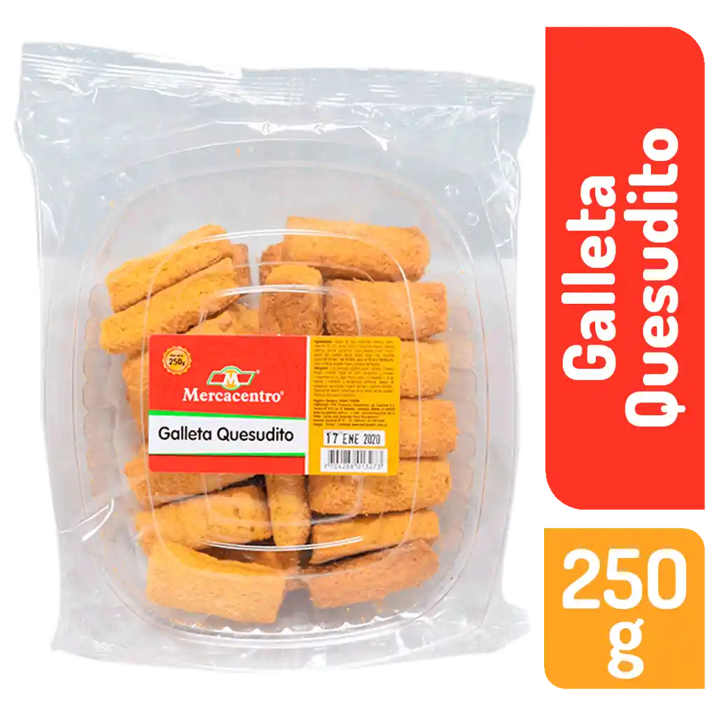 Galletas Quesuditos Mercacentro 250 G