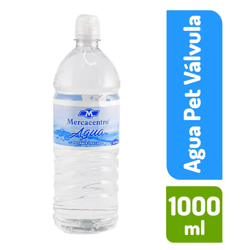 Agua Mercacentro Pet 1000 Ml Valvula