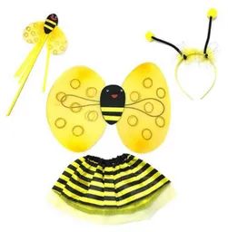 Disfraz De Abeja Para Hallowen Con Diadema Y Varita Con Tutu Para Niños Y Adulto
