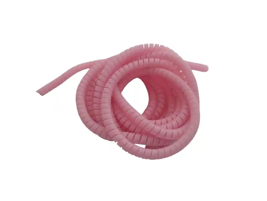 Resorte En Espiral Para Proteger Cables En Rosado