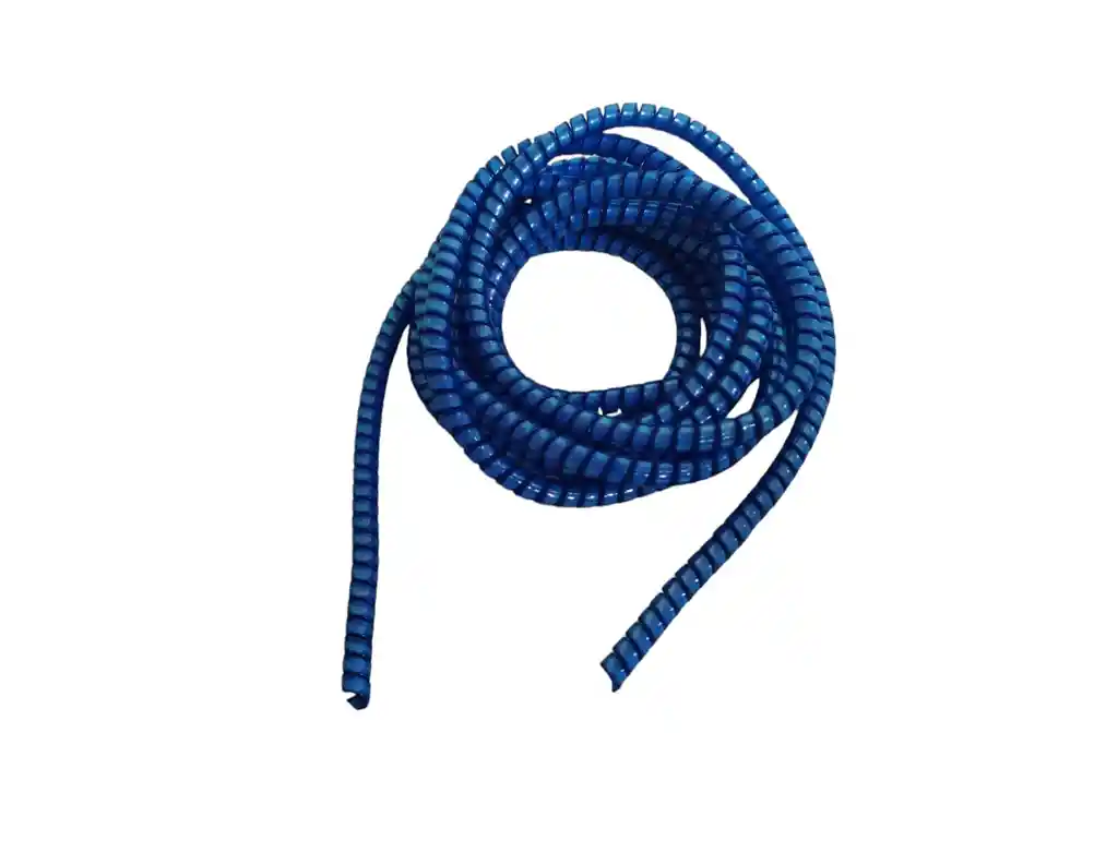 Resorte En Espiral Para Proteger Cables En Azul