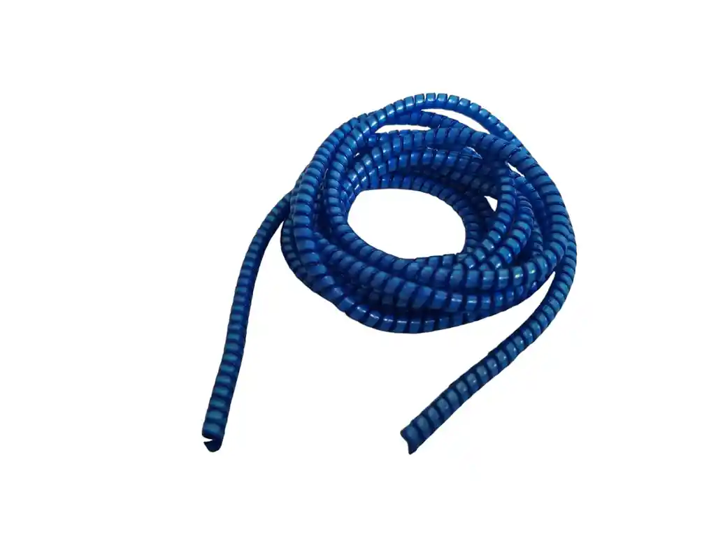 Resorte En Espiral Para Proteger Cables En Azul