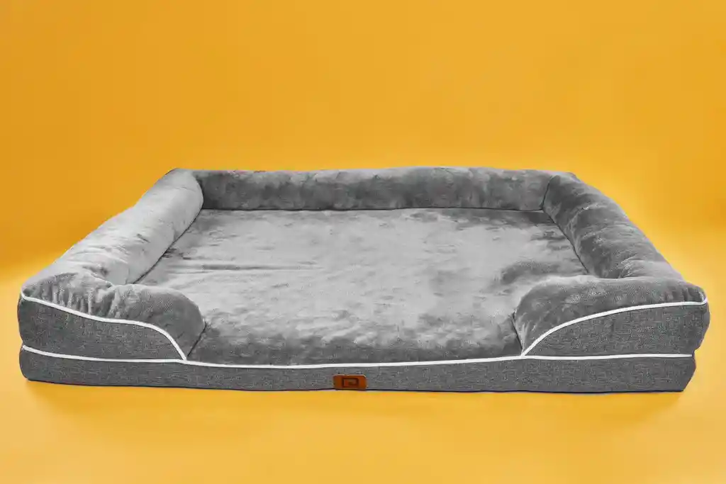 Cama Para Perros Ortopedica Bora Bora Talla L Gris Claro