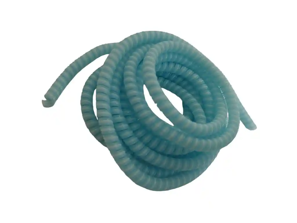 Resorte En Espiral Para Proteger Cables En Azul Claro