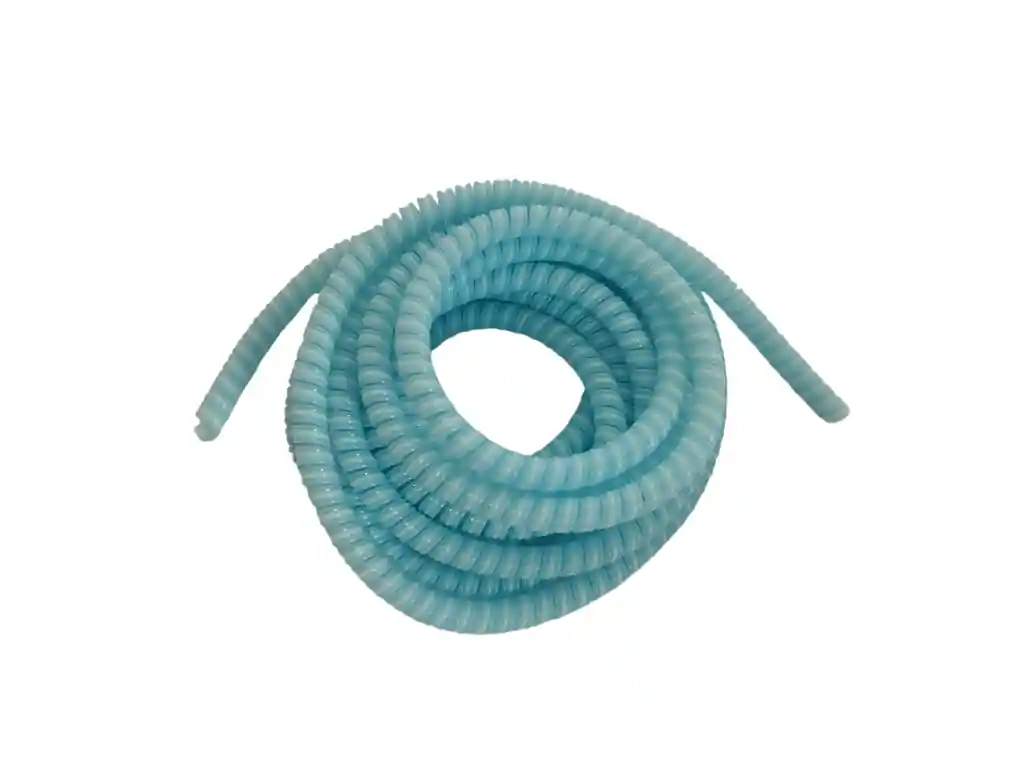 Resorte En Espiral Para Proteger Cables En Azul Claro