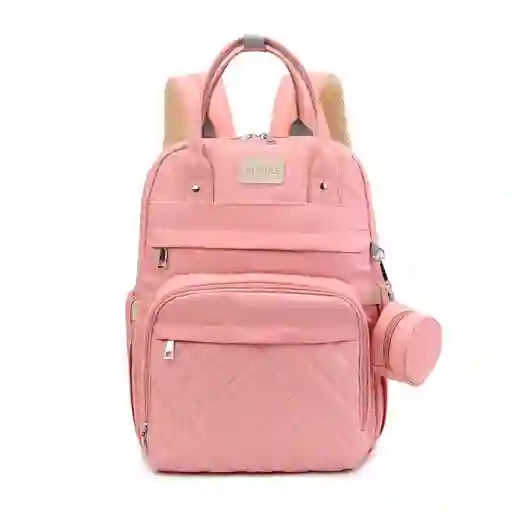 Pañalera Moral Multifuncional Colores Pastel Rosa