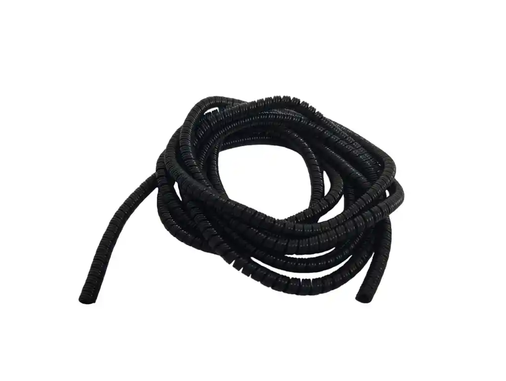 Resorte En Espiral Para Proteger Cables En Negro