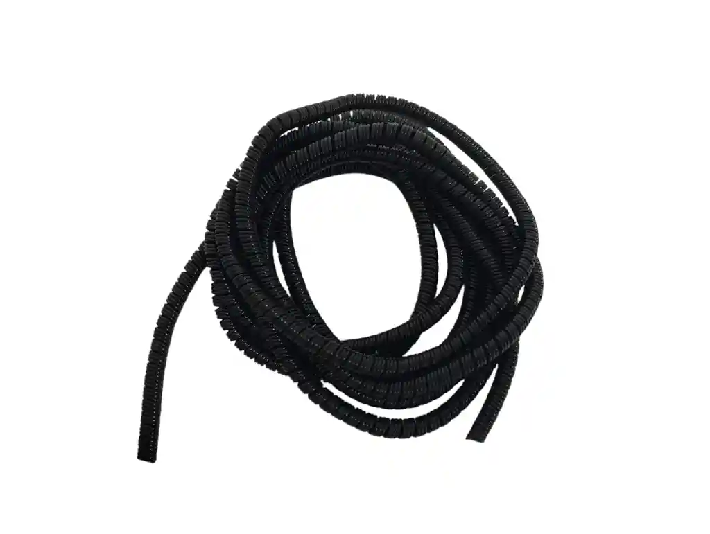 Resorte En Espiral Para Proteger Cables En Negro