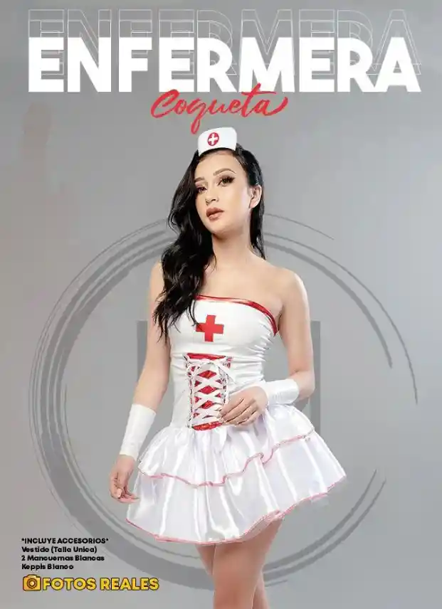 Disfraz Enfermera Coqueta Sexy Para Adulto Cosplay Enfermera Disfraz Halloween