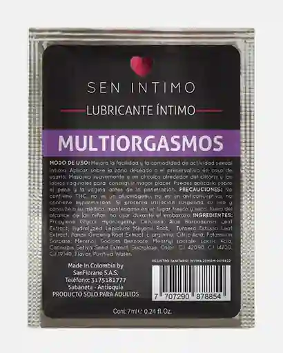 Multiorgasmos Sen Íntimo 7ml