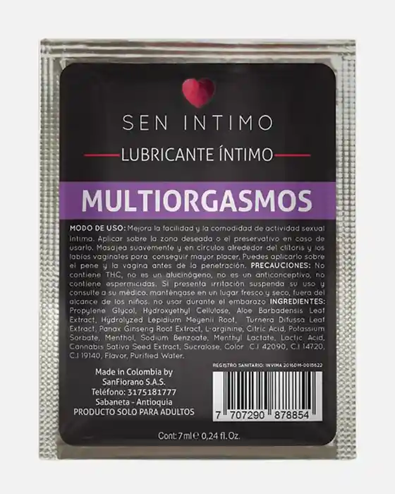 Multiorgasmos Sen Íntimo 7ml