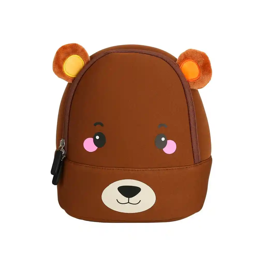 Morral Con Diseño De Animalitos Oso Café