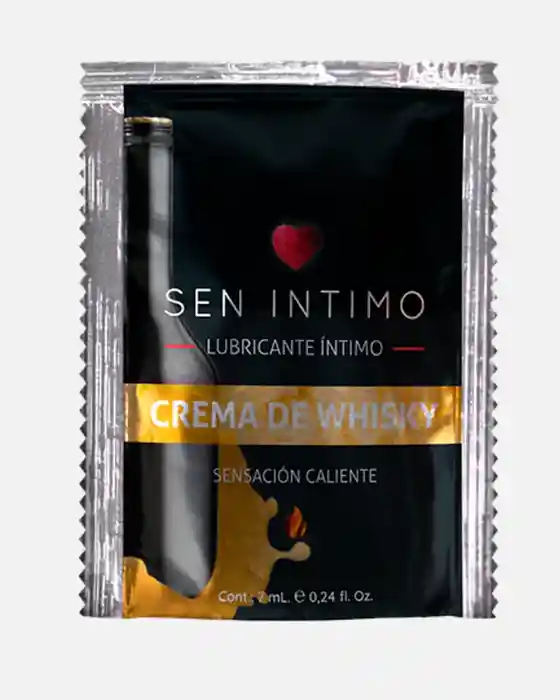 Lubricante Caliente Crema De Whisky Sen Íntimo 7ml