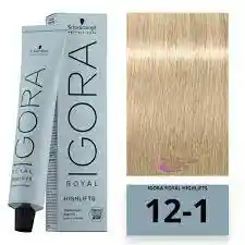 Tinte Igora Royal 12-1 (121) Super Aclarante Ceniza 12 1