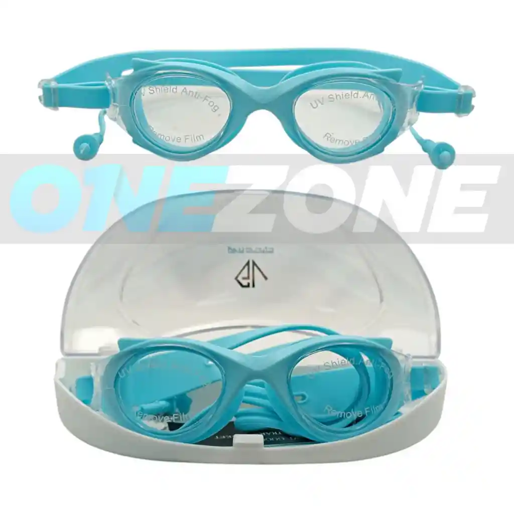 Gafas De Natación Uv Anti Fog Tapa Oído - M2205/ Azul Aguamarina