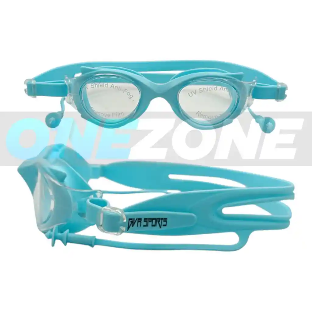 Gafas De Natación Uv Anti Fog Tapa Oído - M2205/ Azul Aguamarina