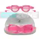 Gafas De Natación Uv Anti Fog Tapa Oído - M2205/ Rosado