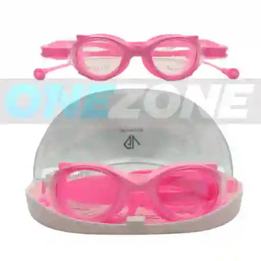 Gafas De Natación Uv Anti Fog Tapa Oído - M2205/ Rosado