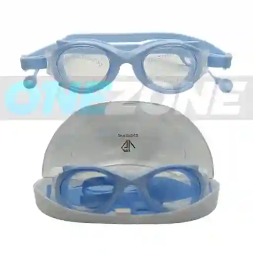 Gafas De Natación Uv Anti Fog Tapa Oído - M2205/ Azul Claro