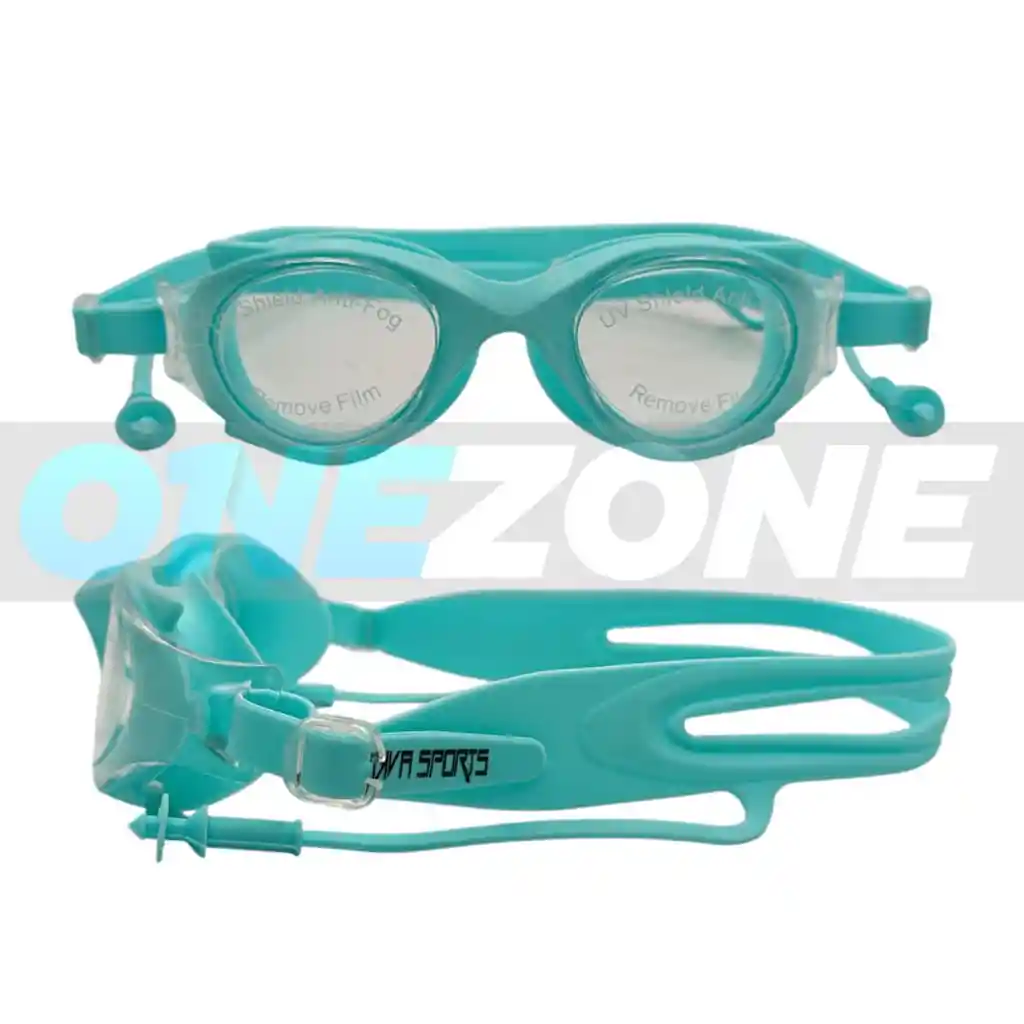 Gafas De Natación Uv Anti Fog Tapa Oído - M2205/ Verde Aguamarina