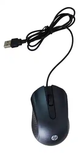 Mouse Usb Hp Original 1000dpi Optico Cableado Comodo Ergo