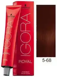 Tinte Igora Royal 5-68 (568) Castaño Claro Chocolate Rojo 5 68