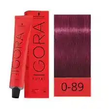 Tinte Igora Royal 0-89 (089) Concentrado Rojo Violeta 0 89