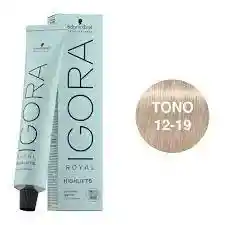 Tinte Igora Royal 12-19 (1219) Super Aclarante Ceniza Violeta 12 19
